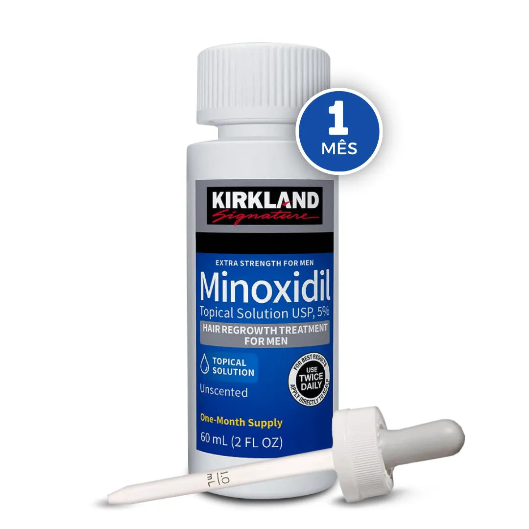 Minoxidil Kirkland 5% - 1 Frasco + Conta Gotas
